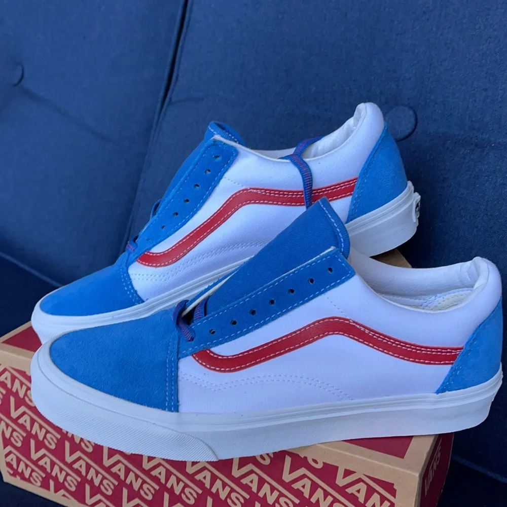 Vans Men’s Old Skool Sport Pop Vallartabl/Red Sneakers - Picture 9 of 16